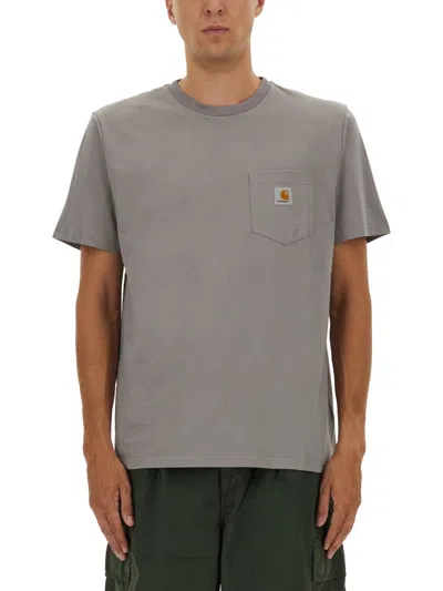 Carhartt Wip Tshirt With Pocket In Purple
