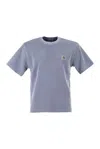 Carhartt T-shirt With Square Label In Gray