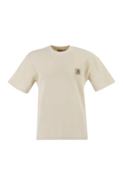 Carhartt Wip T-shirt With Square Label In Neutral