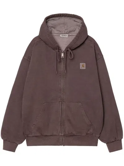 Carhartt Wip Vista Hooded Sweatshirt In Brown