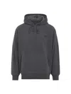 Carhartt Hooded Cotton Vista Sweater With Tonal Details And Logo Patch In Gray