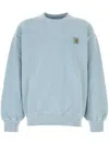 Carhartt Cotton Sweatshirt With Washed Out Effect In Blue