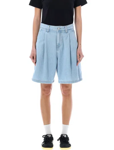 Carhartt W Alta Short In Blue Stone Bleached