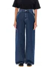 Carhartt Jeans  Wip Woman Color Denim In Blue Stone Washed