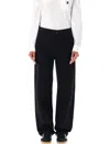 Carhartt Straight Leg Pants With Belt Loops And Pockets In Black