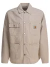 Carhartt Veste Garrison Tonic Stone Dyed In Neutral