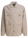 Carhartt Veste Garrison Tonic Stone Dyed In Neutral
