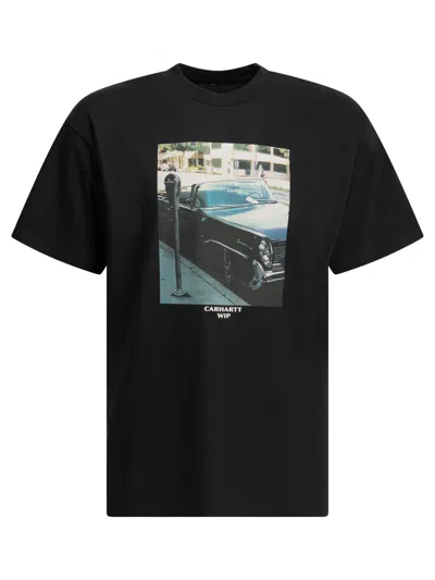 Carhartt Wip "warm Views" Crewneck T Shirt In Black