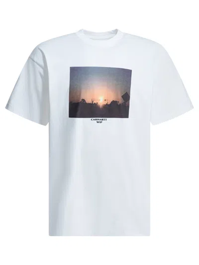 Carhartt Warm Views Graphic Print T-shirt In White