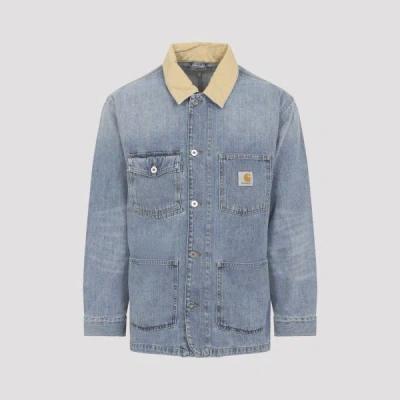 Carhartt Wip Blue Dusty Cotton Warren Chore Coat
