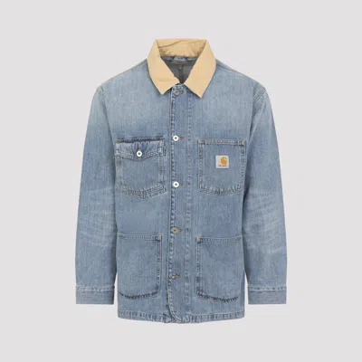 Carhartt Wip Warren Chore Oversize Unisex Denim Jacket In Blue