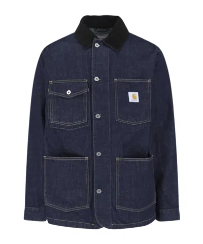 Carhartt Wip Warren Denim Chore Coat In Blue