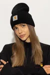 Carhartt Wip ‘watch' Beanie With Logo In Black