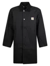 Carhartt Work In Progress Webster Cotton Canvas Coat In Black