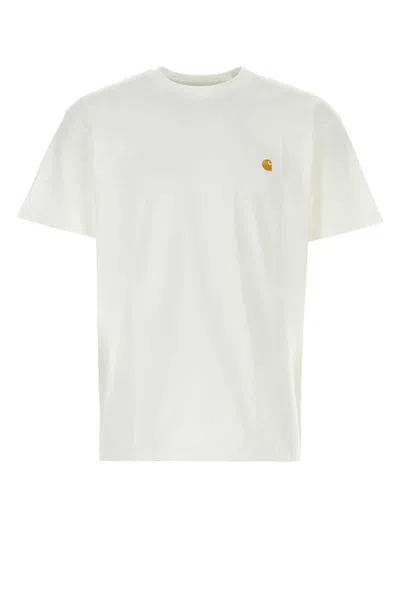 CARHARTT CARHARTT WIP WHITE COTTON S/S CHASE T SHIRT