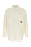 Carhartt Wip White Poplin L/s Irwin Shirt