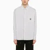 Carhartt White/black Striped Linus L/s Shirt In White
