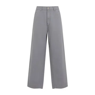 Carhartt Wip Wide-leg Trousers With Classic Waistband In Beige
