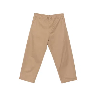 Carhartt Wip Wide-leg Cotton Trousers In White