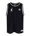 Carhartt Sleeveless Mesh Top Contrast Trim In Black