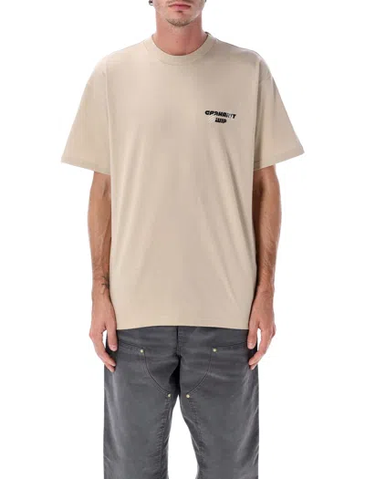 Carhartt Wip Wiptopia Graphic T-shirt In Burgundy