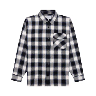 Pre-owned Carhartt Wip Witten Check Long-sleeve Shirt 'natural' | Cream | Men's Size M