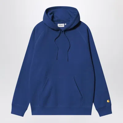 CARHARTT CARHARTT WIP WOLFSBANE/GOLD HOODED CHASE SWEATSHIRT