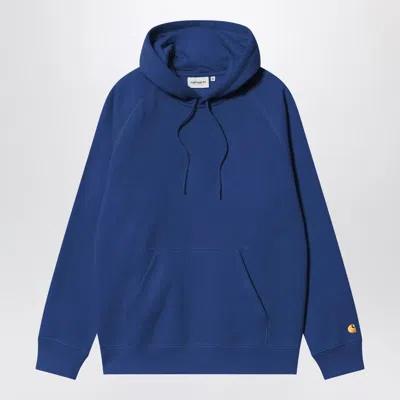 CARHARTT CARHARTT WIP WOLFSBANE/GOLD HOODED CHASE SWEATSHIRT