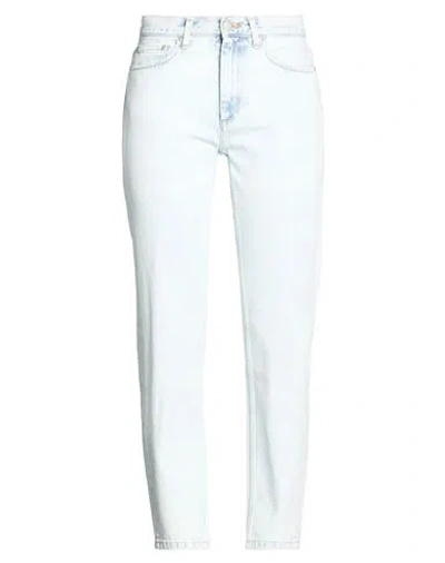 Carhartt Wip Woman Jeans Blue Size 26 Cotton In Animal Print