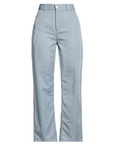 Carhartt Wip Woman Pants Grey Size 30 Cotton, Polyester In Gray