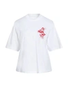 Carhartt Wip Woman T-shirt White Size M Organic Cotton In White