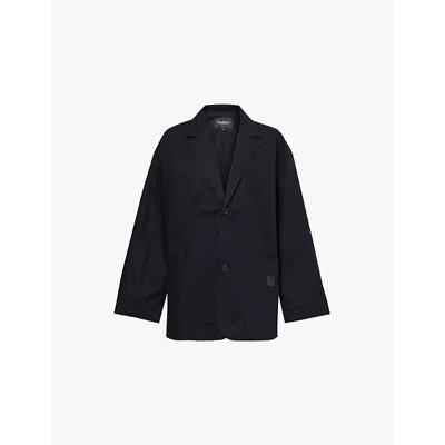 Carhartt Wip Womens Black Franky Brand-embroidered Cotton Blazer