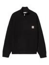 Carhartt Detroit Half Zip Acrylic Blend Sweater In Black