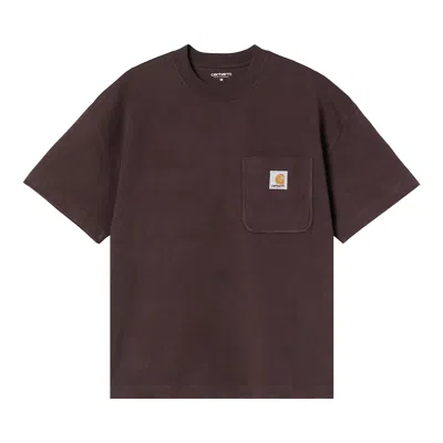 Pre-owned Carhartt Wip Work Pocket T-shirt 'palisander' | Brown | Men's Size S