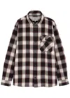 Carhartt Wip Written Checked Cotton Overshirt In Black