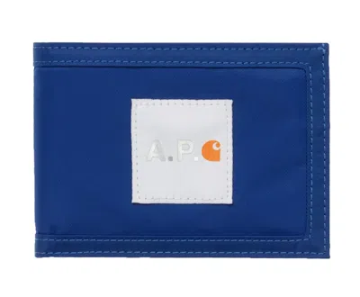 Pre-owned Carhartt Wip X Apc Shawn Cardholder In Indigo