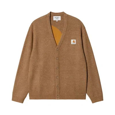 Pre-owned Carhartt Wip X Awake Ny Cardigan 'hamilton Brown' | Men's Size L