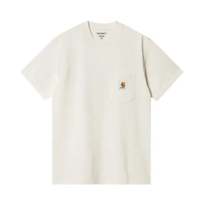 Pre-owned Carhartt Wip X Awake Ny Pocket T-shirt 'wax' | Cream | Men's Size Xl