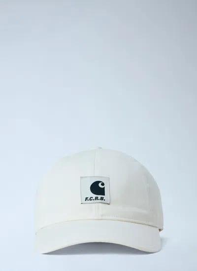 Carhartt Wip X F.c.real Bristol Logo Patch Baseball Cap In White