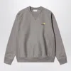 Carhartt Wip Yosemite Coloured American Script Sweatshirt In Gray