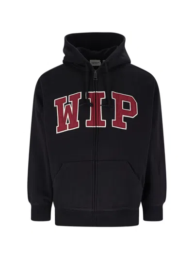 Carhartt Wip Zip Sweatshirt In Black