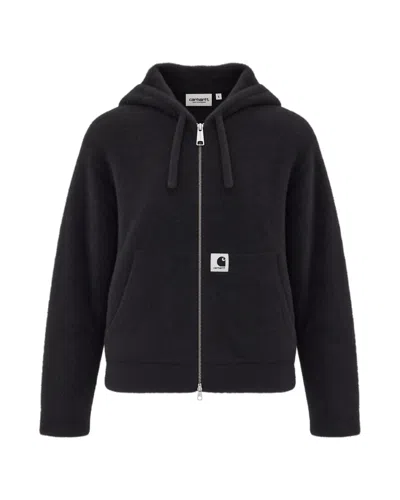 Carhartt Wip Zip-up Hooded Jacket In Black