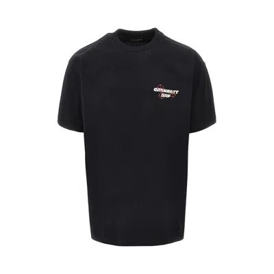 Carhartt Work In Progress Wiptopia Organic Cotton Graphic T-shirt In Black