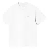 Carhartt Ss Link Scrip T-shirt In White
