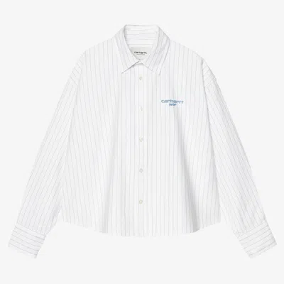 Carhartt Wmns Long Sleeve Cassel Shirt In White