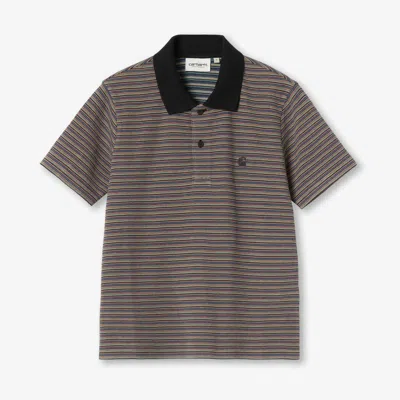 Carhartt Wmns Short Sleeve Dion Polo In Brown