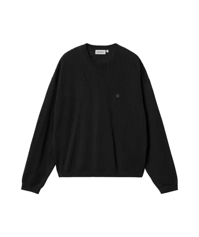 Carhartt Wip Norlina Knitted Jumper In Black