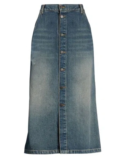Carhartt Woman Denim Skirt Blue Size S Cotton