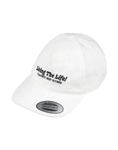 Carhartt Woman Hat Ivory Size Onesize Cotton In White