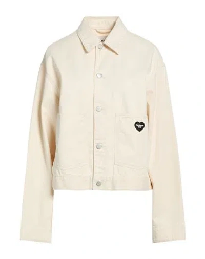 Carhartt Woman Jacket Cream Size M Cotton In Neutral
